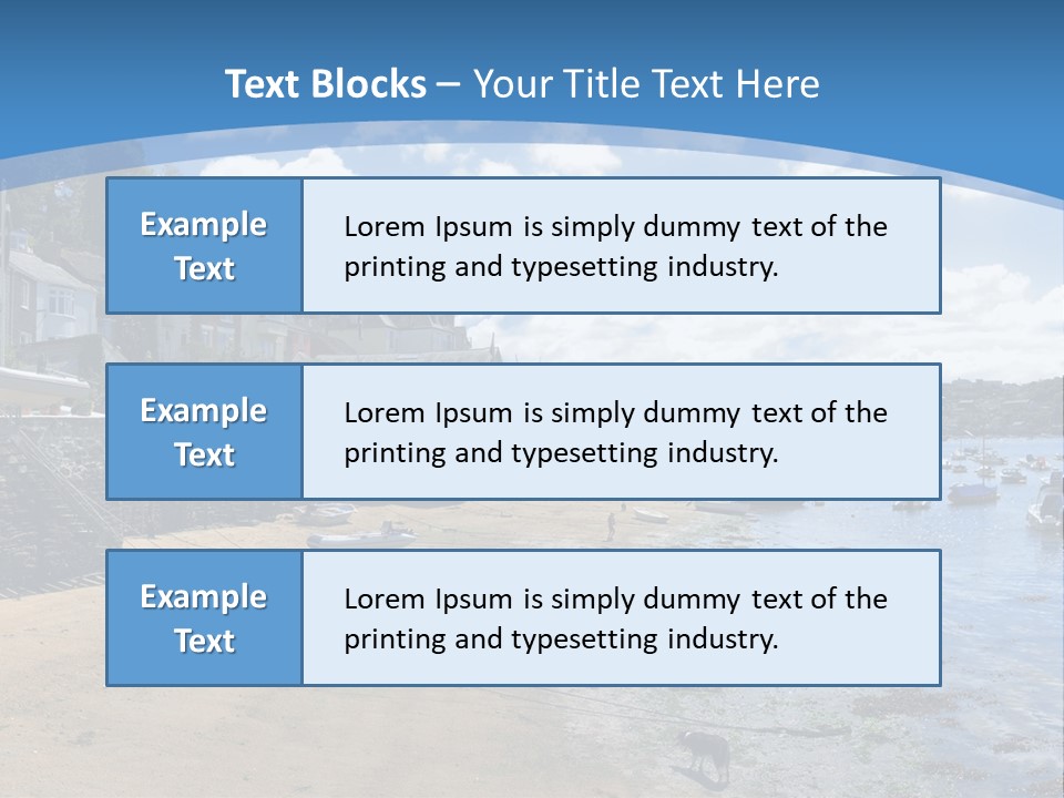 The Estuary Of The River Fowey Town Of Fowey South Cornish Coast Cornwall England Uk PowerPoint Template