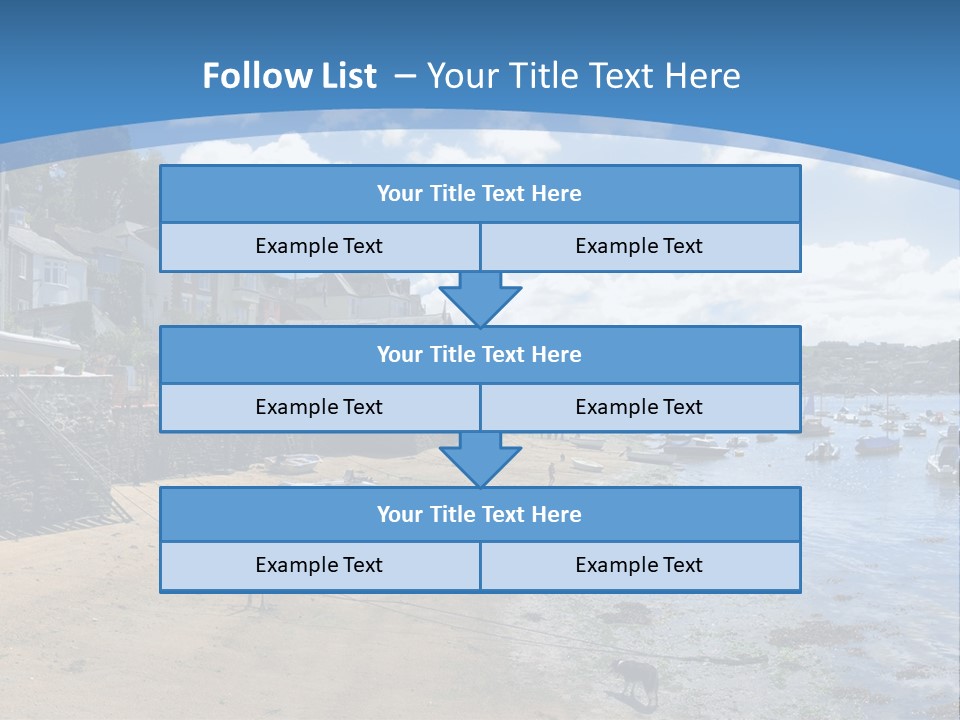 The Estuary Of The River Fowey Town Of Fowey South Cornish Coast Cornwall England Uk PowerPoint Template