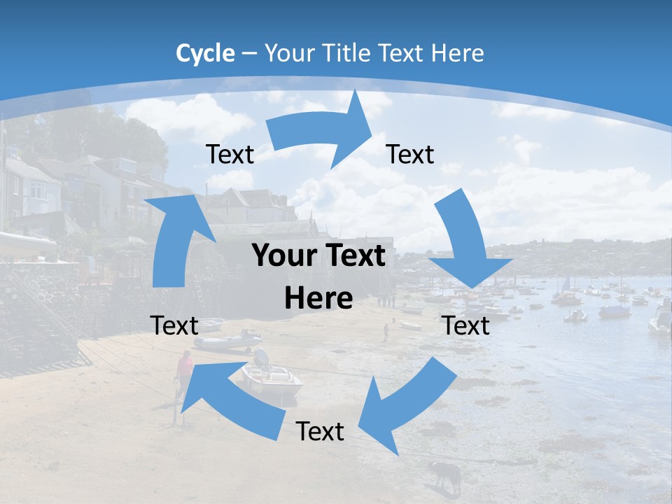 The Estuary Of The River Fowey Town Of Fowey South Cornish Coast Cornwall England Uk PowerPoint Template