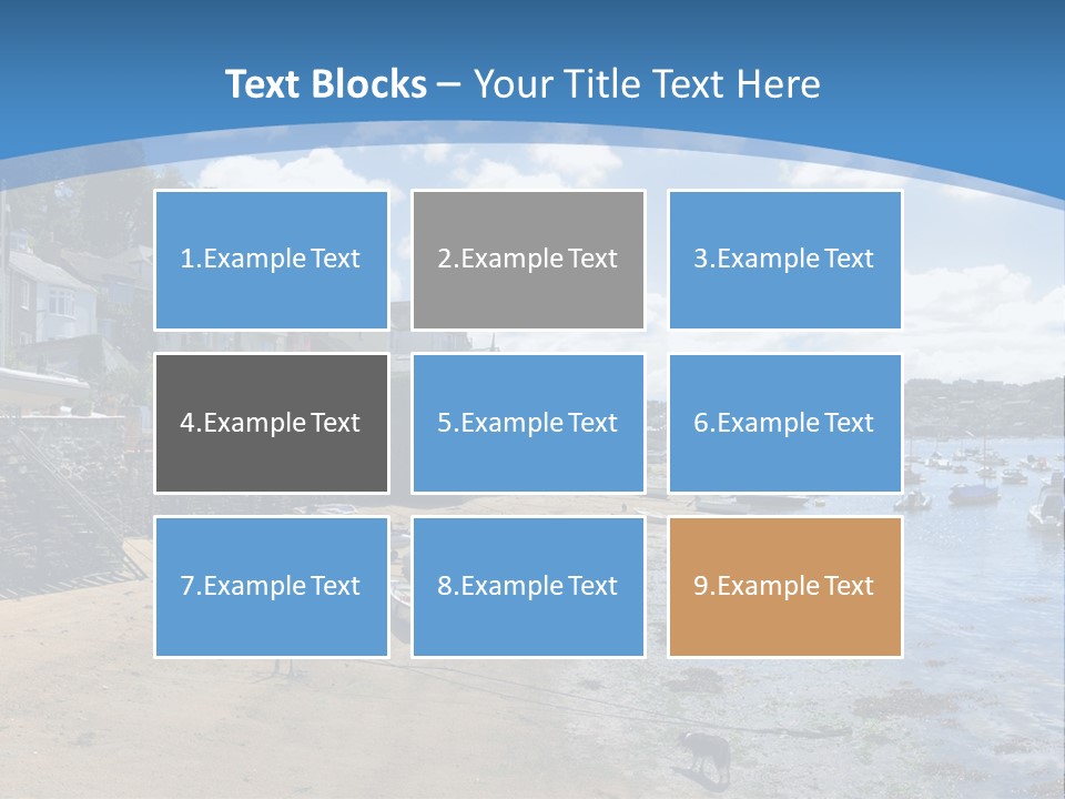 The Estuary Of The River Fowey Town Of Fowey South Cornish Coast Cornwall England Uk PowerPoint Template