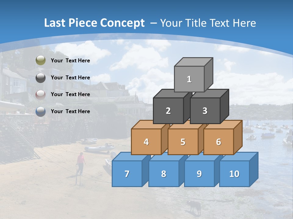 The Estuary Of The River Fowey Town Of Fowey South Cornish Coast Cornwall England Uk PowerPoint Template