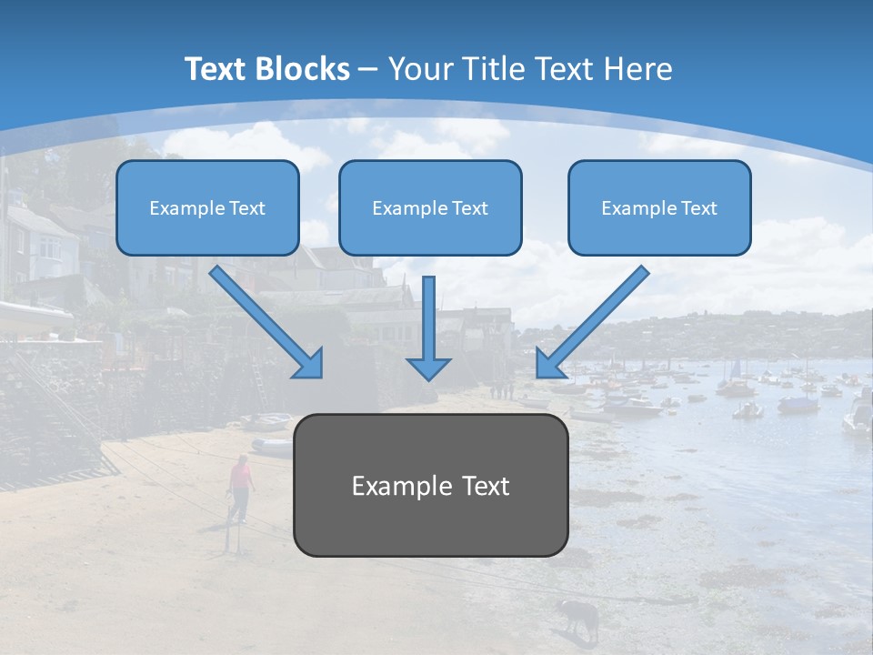 The Estuary Of The River Fowey Town Of Fowey South Cornish Coast Cornwall England Uk PowerPoint Template