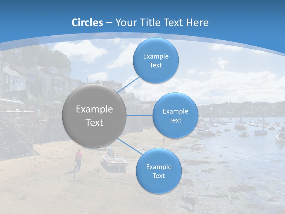 The Estuary Of The River Fowey Town Of Fowey South Cornish Coast Cornwall England Uk PowerPoint Template
