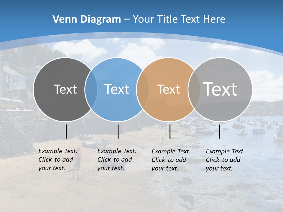 The Estuary Of The River Fowey Town Of Fowey South Cornish Coast Cornwall England Uk PowerPoint Template