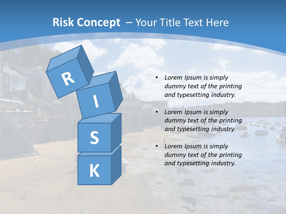 The Estuary Of The River Fowey Town Of Fowey South Cornish Coast Cornwall England Uk PowerPoint Template