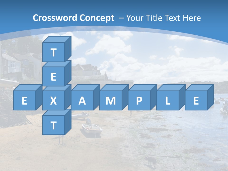 The Estuary Of The River Fowey Town Of Fowey South Cornish Coast Cornwall England Uk PowerPoint Template
