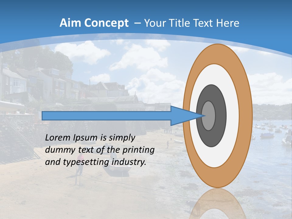 The Estuary Of The River Fowey Town Of Fowey South Cornish Coast Cornwall England Uk PowerPoint Template