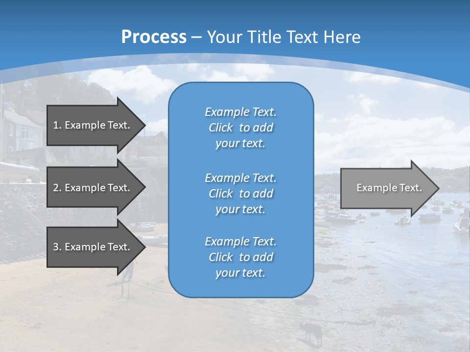 The Estuary Of The River Fowey Town Of Fowey South Cornish Coast Cornwall England Uk PowerPoint Template