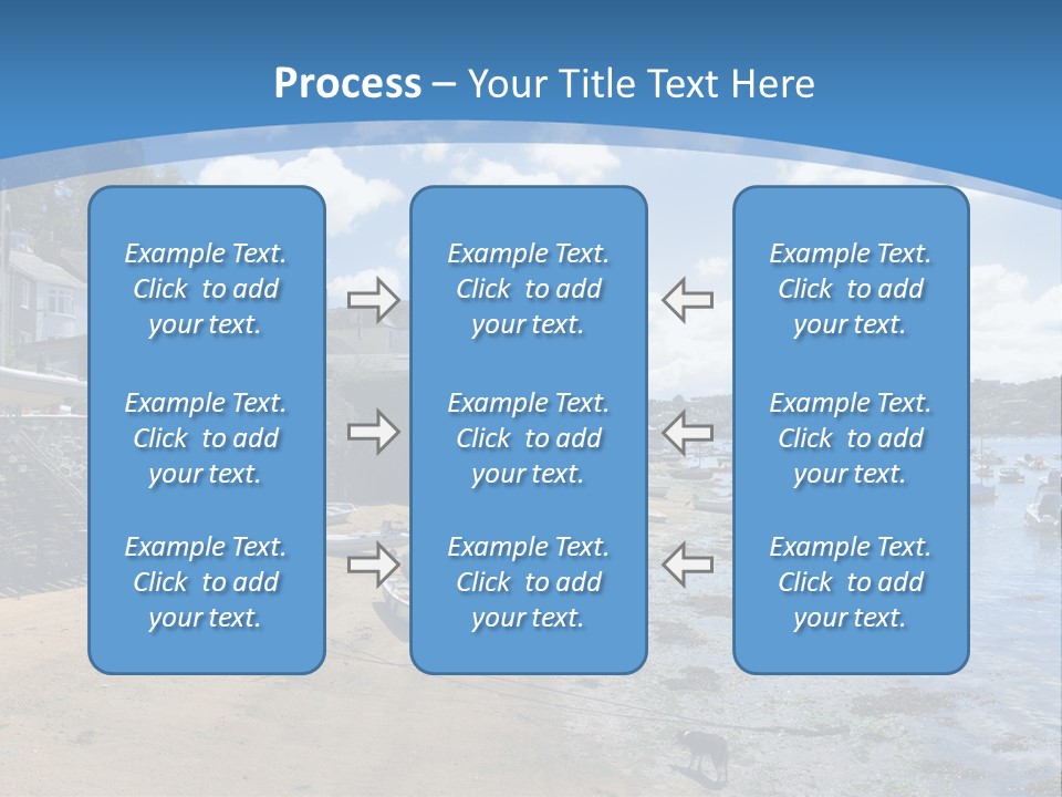 The Estuary Of The River Fowey Town Of Fowey South Cornish Coast Cornwall England Uk PowerPoint Template