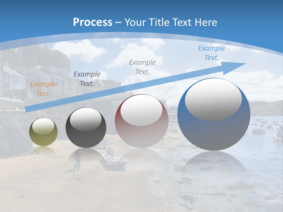 The Estuary Of The River Fowey Town Of Fowey South Cornish Coast Cornwall England Uk PowerPoint Template