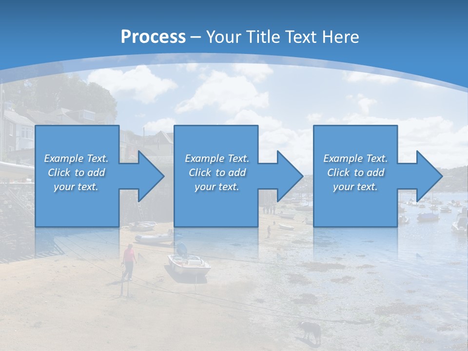 The Estuary Of The River Fowey Town Of Fowey South Cornish Coast Cornwall England Uk PowerPoint Template