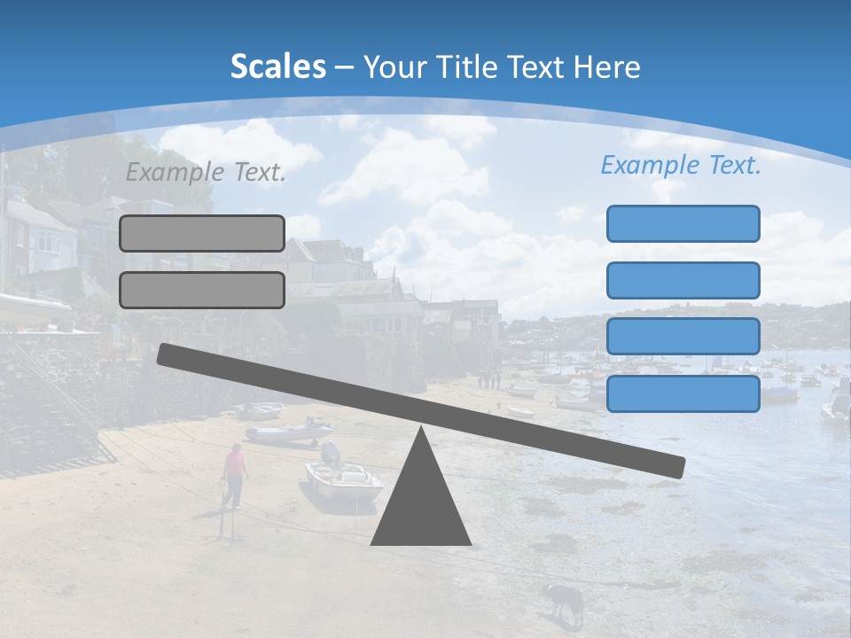 The Estuary Of The River Fowey Town Of Fowey South Cornish Coast Cornwall England Uk PowerPoint Template