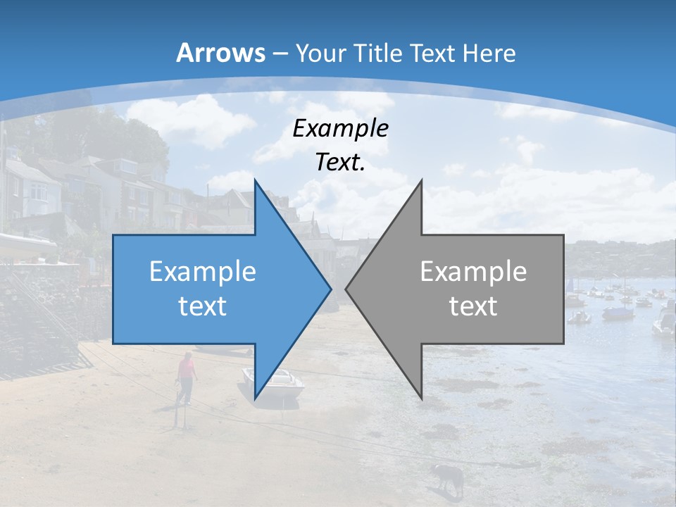 The Estuary Of The River Fowey Town Of Fowey South Cornish Coast Cornwall England Uk PowerPoint Template