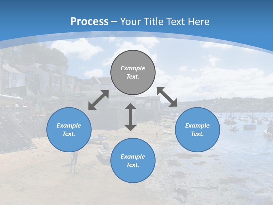 The Estuary Of The River Fowey Town Of Fowey South Cornish Coast Cornwall England Uk PowerPoint Template