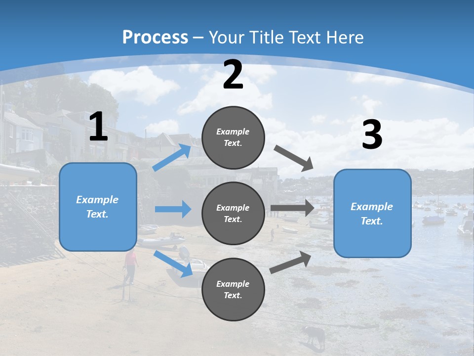 The Estuary Of The River Fowey Town Of Fowey South Cornish Coast Cornwall England Uk PowerPoint Template