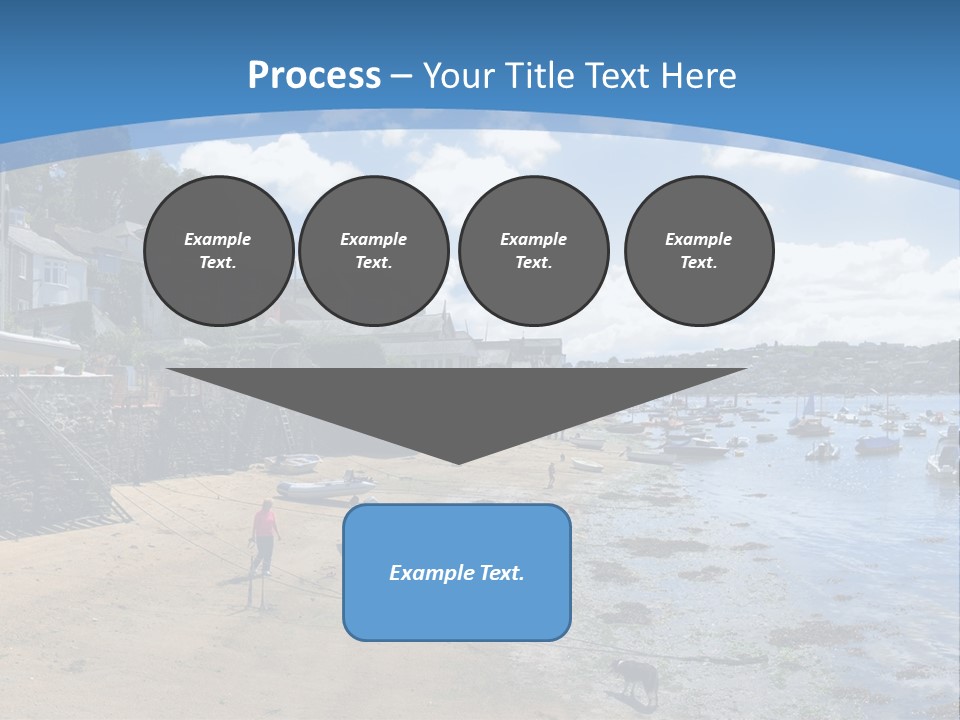 The Estuary Of The River Fowey Town Of Fowey South Cornish Coast Cornwall England Uk PowerPoint Template