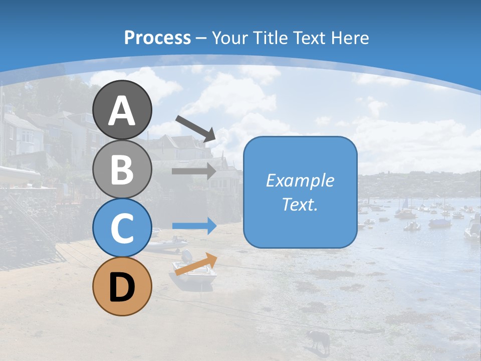 The Estuary Of The River Fowey Town Of Fowey South Cornish Coast Cornwall England Uk PowerPoint Template