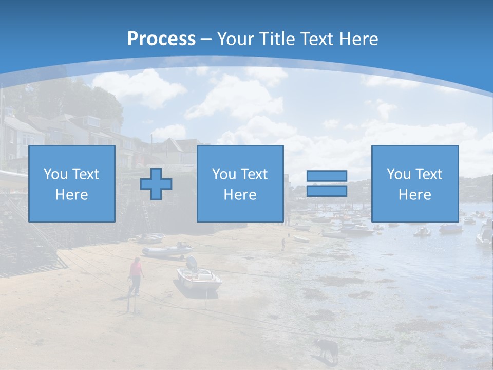 The Estuary Of The River Fowey Town Of Fowey South Cornish Coast Cornwall England Uk PowerPoint Template