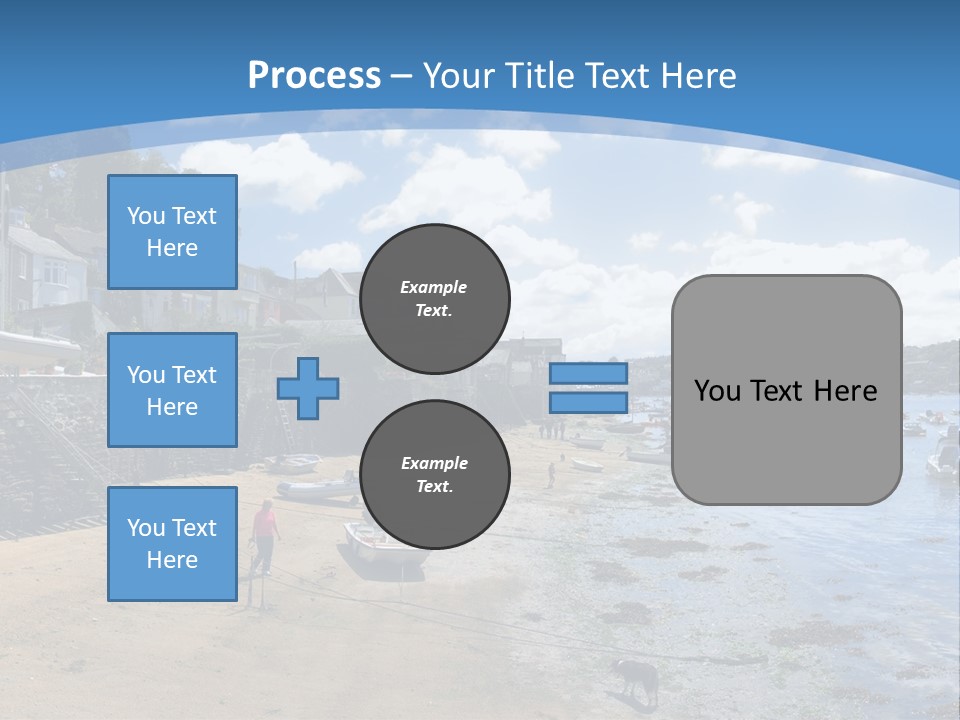 The Estuary Of The River Fowey Town Of Fowey South Cornish Coast Cornwall England Uk PowerPoint Template