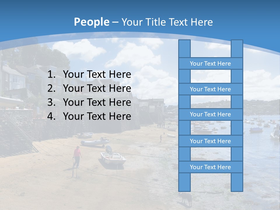 The Estuary Of The River Fowey Town Of Fowey South Cornish Coast Cornwall England Uk PowerPoint Template