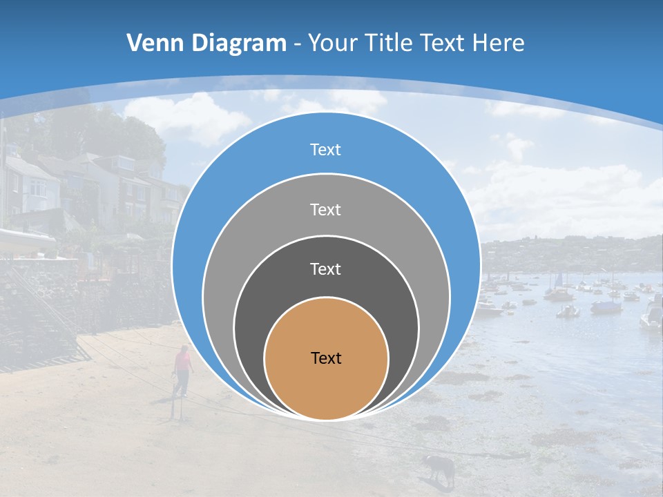 The Estuary Of The River Fowey Town Of Fowey South Cornish Coast Cornwall England Uk PowerPoint Template