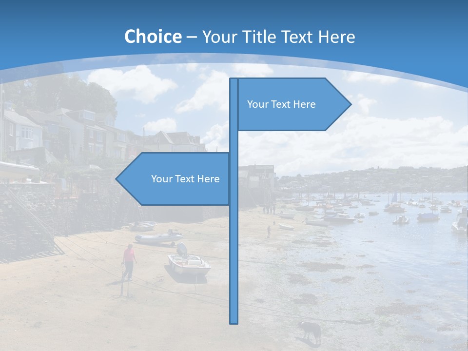 The Estuary Of The River Fowey Town Of Fowey South Cornish Coast Cornwall England Uk PowerPoint Template