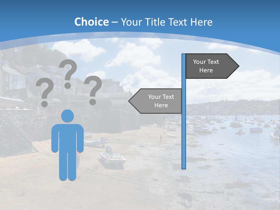 The Estuary Of The River Fowey Town Of Fowey South Cornish Coast Cornwall England Uk PowerPoint Template