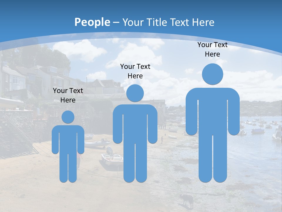 The Estuary Of The River Fowey Town Of Fowey South Cornish Coast Cornwall England Uk PowerPoint Template