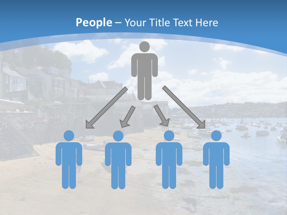 The Estuary Of The River Fowey Town Of Fowey South Cornish Coast Cornwall England Uk PowerPoint Template