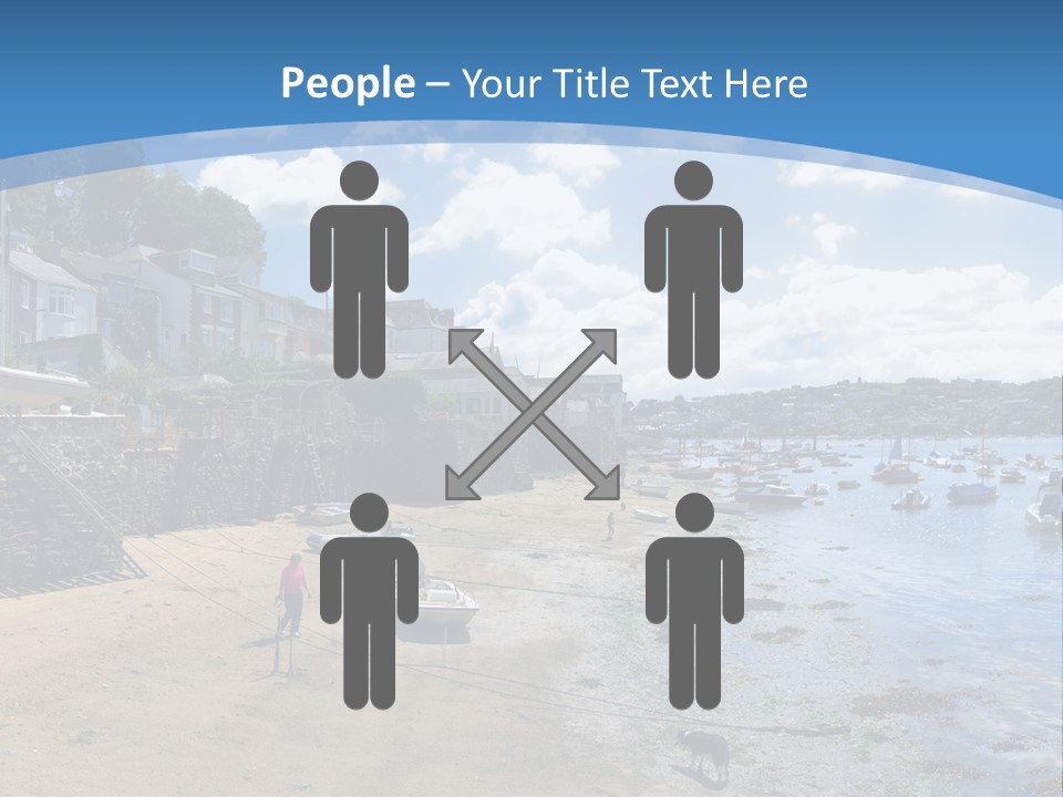 The Estuary Of The River Fowey Town Of Fowey South Cornish Coast Cornwall England Uk PowerPoint Template