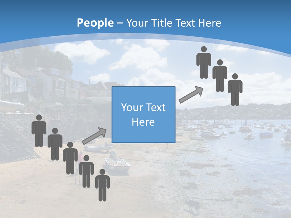 The Estuary Of The River Fowey Town Of Fowey South Cornish Coast Cornwall England Uk PowerPoint Template