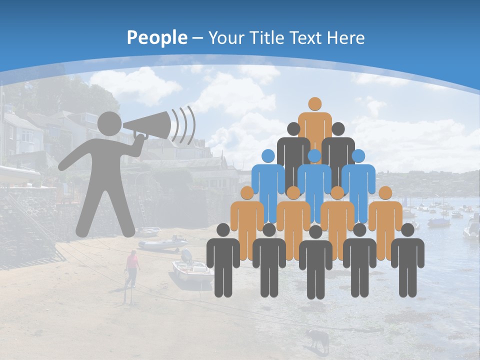 The Estuary Of The River Fowey Town Of Fowey South Cornish Coast Cornwall England Uk PowerPoint Template