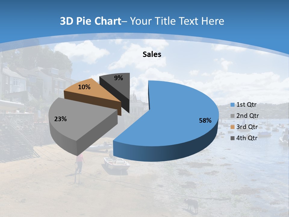 The Estuary Of The River Fowey Town Of Fowey South Cornish Coast Cornwall England Uk PowerPoint Template