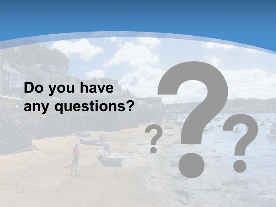 The Estuary Of The River Fowey Town Of Fowey South Cornish Coast Cornwall England Uk PowerPoint Template