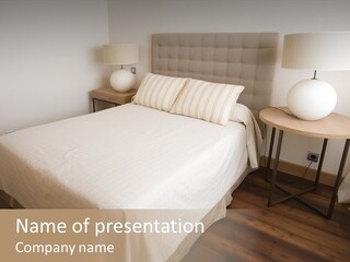 Bedroom Perspective PowerPoint Template