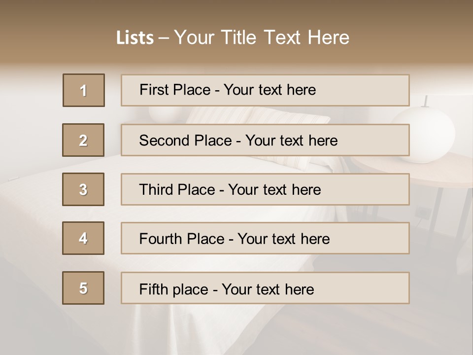 Bedroom Perspective PowerPoint Template