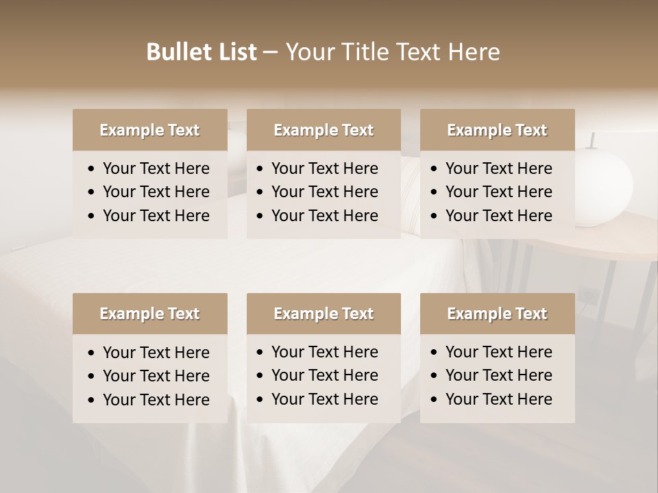 Bedroom Perspective PowerPoint Template