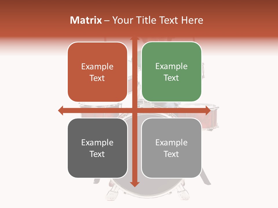 A Young Boy Sitting Behind A Drum Set PowerPoint Template