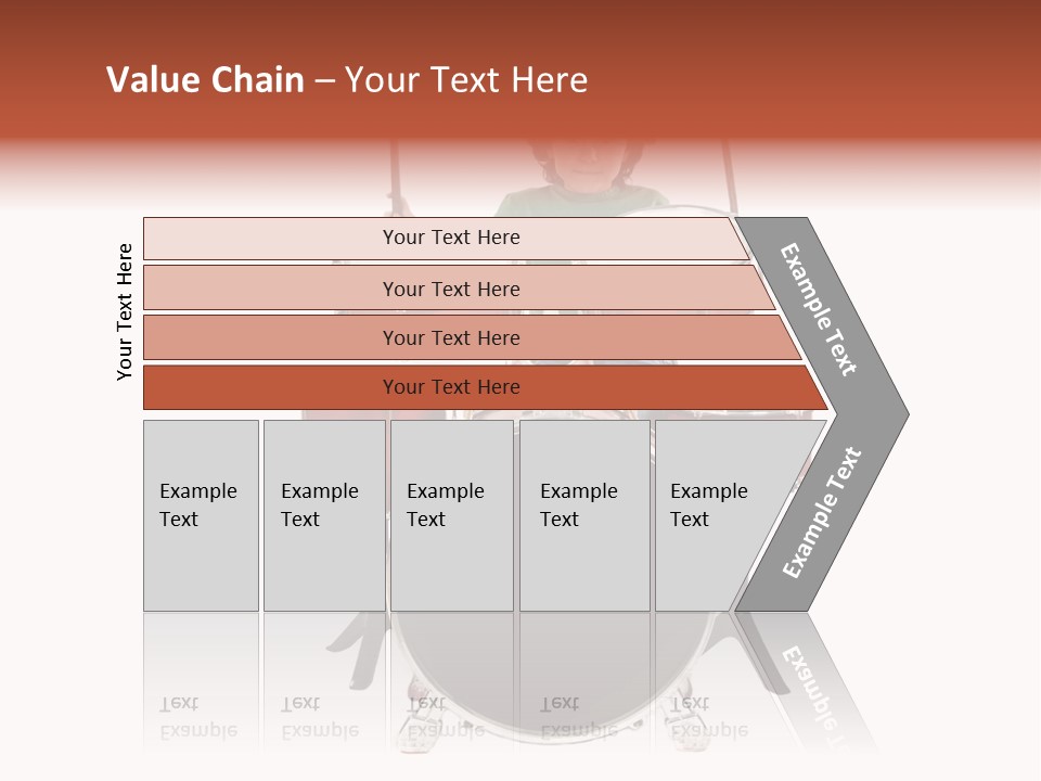 A Young Boy Sitting Behind A Drum Set PowerPoint Template