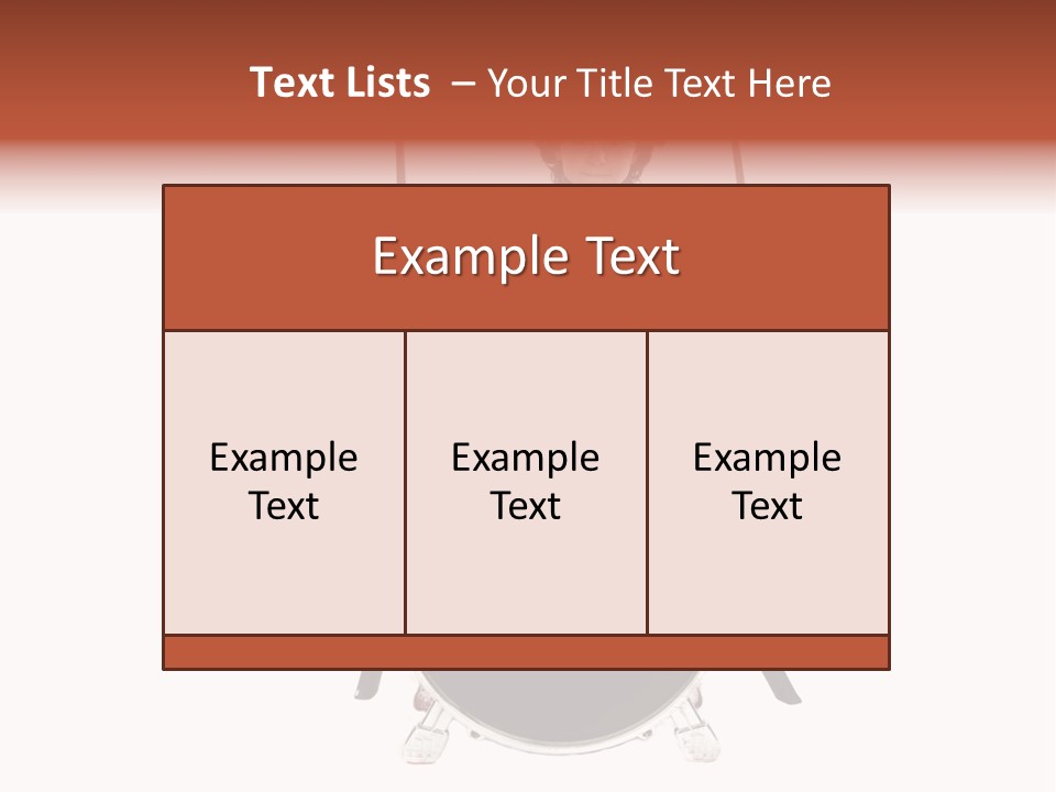 A Young Boy Sitting Behind A Drum Set PowerPoint Template