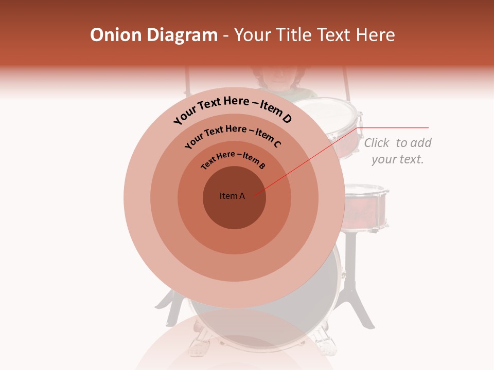 A Young Boy Sitting Behind A Drum Set PowerPoint Template