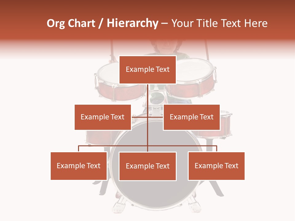 A Young Boy Sitting Behind A Drum Set PowerPoint Template