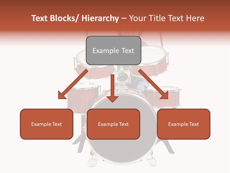 A Young Boy Sitting Behind A Drum Set PowerPoint Template
