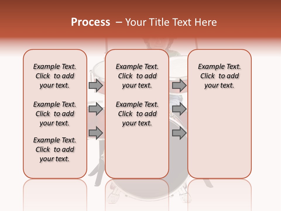 A Young Boy Sitting Behind A Drum Set PowerPoint Template