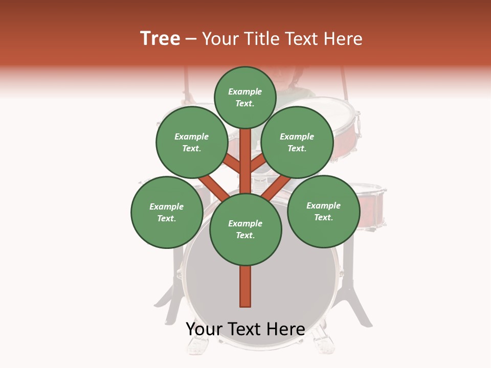 A Young Boy Sitting Behind A Drum Set PowerPoint Template