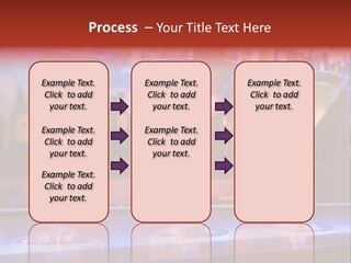 Blue, Red And Yellow Cocktail Drinks On A Bar PowerPoint Template