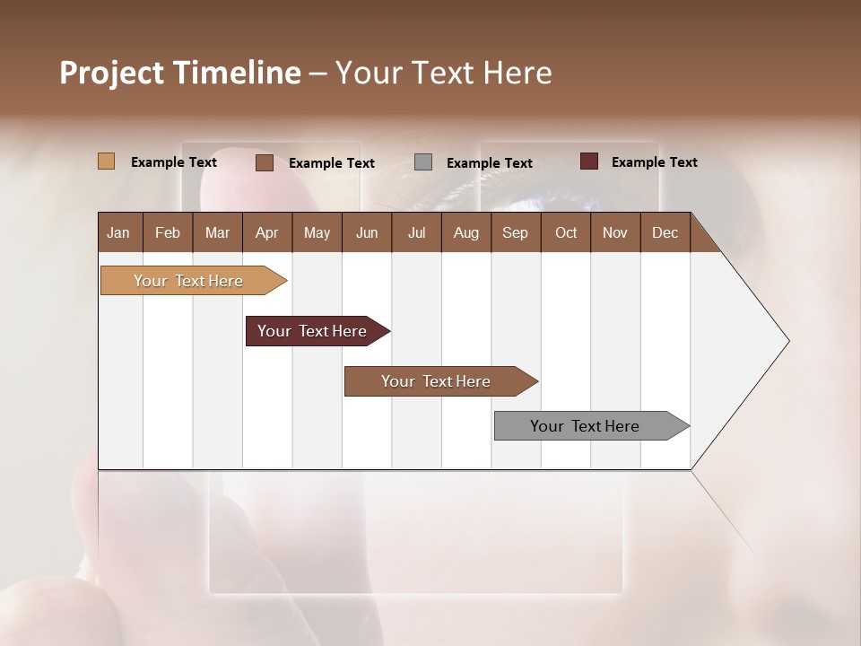 A Finger Print Being Compared To An Iris Scan. PowerPoint Template