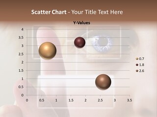 A Finger Print Being Compared To An Iris Scan. PowerPoint Template