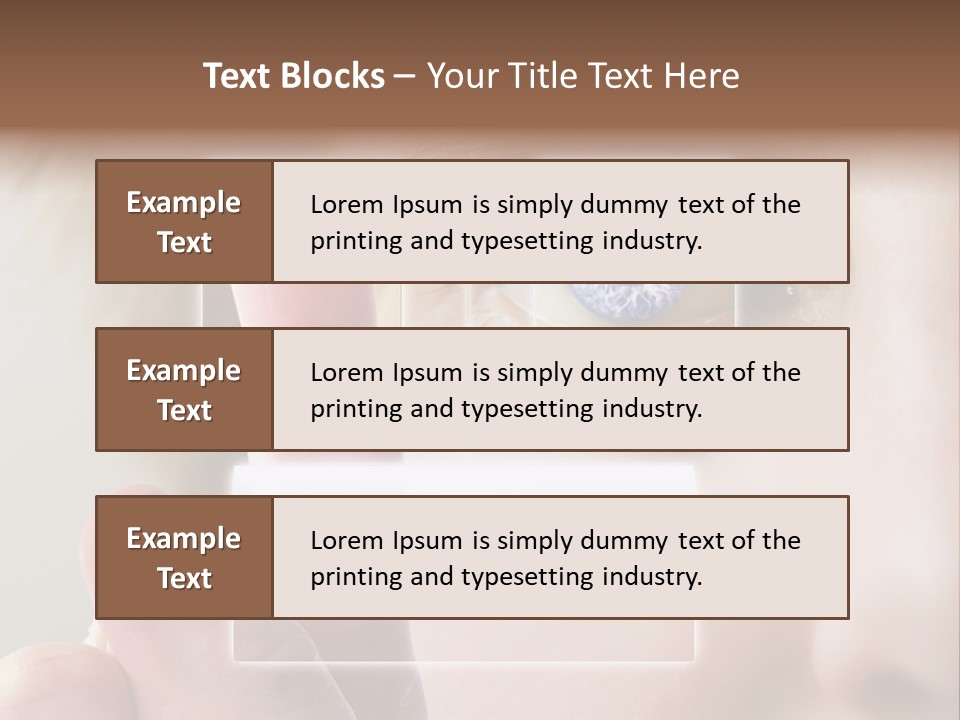 A Finger Print Being Compared To An Iris Scan. PowerPoint Template