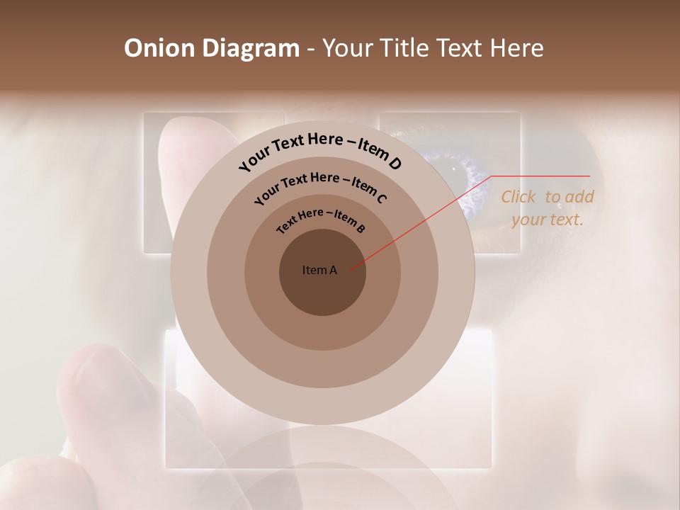 A Finger Print Being Compared To An Iris Scan. PowerPoint Template
